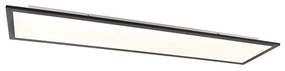 Plafoniera moderna neagra cu LED inclus 120 cm - Liv