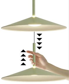 Lustra/Pendul LED reglabil CALICE negru 16W