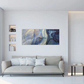 Tablou - Abstracție cu cerneală cu alcool (120x50 cm)