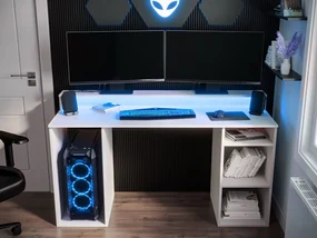 Masă PC Gaming Enurenta 1 (Alb) . 1103357
