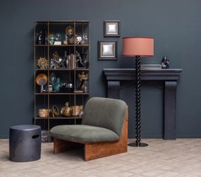 Lampa de masa, maro, din metal, Small Hide&amp;Seak