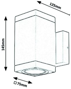 Aplica de exterior stil modern ambiental IP54 Buffalo II