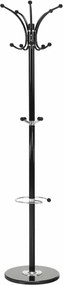 Cuier pom ALAN NEW, negru, metal/marmura, 37x175 cm