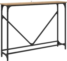 vidaXL Masă de consolă Stejar Artizanal 102 x 23 x 75 cm Lemn compozit