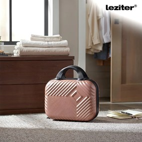 TraveLux Pro XVII set valiză rulantă aur roz