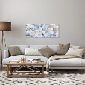 Tablou - figuri geometrice pe perete (120x50 cm)
