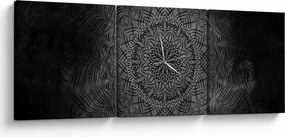 Tablou -Mandala mistică (cu ceas) (90x30 cm)
