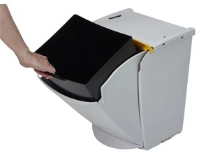 Coș de gunoi Denox Ekosystem pentru deșeurisortate 25 l, galben - plastic