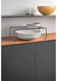 Raft suplimentar pentru bucătărie Metaltex Brooklyn Lava, negru