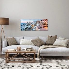 Tablou - Amurg în Santorini (120x50 cm)