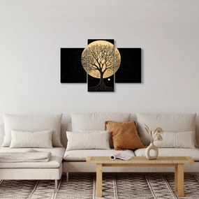 Tablou – Arbore în lună plină aurie I. (90x60 cm)
