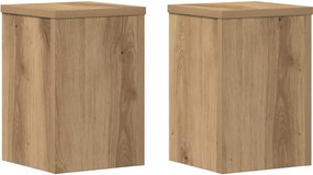 vidaXL Suporturi de plante, 2 buc., stejar artizanal, 20x20x30cm, lemn