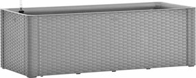 vidaXL Strat înălțat grădină sistem automat udare gri 100x43x33 cm