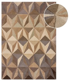 Covor bej din lână 120x170 cm Reverie – Flair Rugs