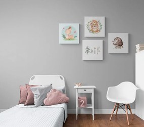 Set tablouri animăluțe în culori delicate