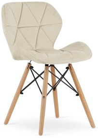 Scaun LAGO VELVET bej