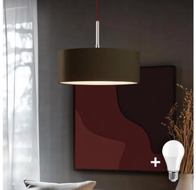 Lustră LED pe cablu Eglo TUNJA 1xE27/60W/230V maro