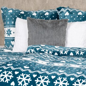 Lenjerie de pat din microflanel 4Home Nordic love, 140 x 200 cm, 70 x 90 cm