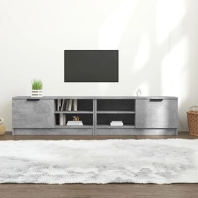 vidaXL Comodă TV, 2 buc., gri beton, 80x35x36,5 cm, lemn prelucrat