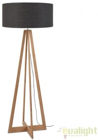 Lampadar realizat din materiale naturale, durabile si ecologice, EVEREST/F gri inchis