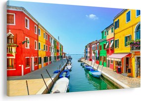 Tablou - Insula Burano, Veneția, Italia (90x60 cm)