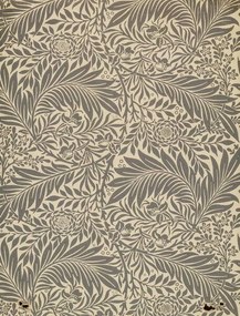 Reproducere Larkspur, wallpaper design, 1872, Morris, William