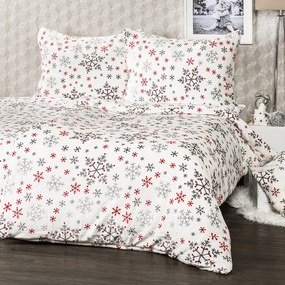 Lenjerie de pat din microflanel 4Home Snowflakes,140 x 220 cm, 70 x 90 cm, 140 x 220 cm, 70 x 90 cm
