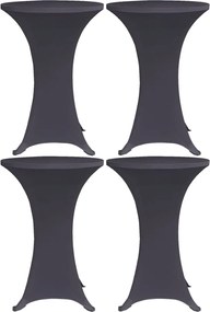 vidaXL Husă de masă elastică, 4 buc., antracit, 60 cm