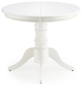 Set masa extensibila William alba L90-124 cm + 4 scaune Verdi gri/alb