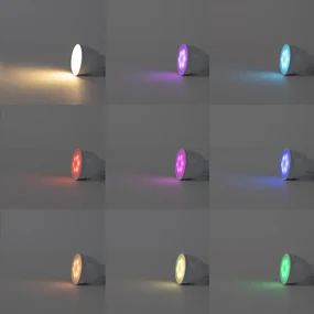 Spotlight inteligent încastrat negru cu auriu inclinabil inclusiv Wifi GU10 - Chuck
