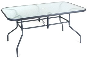 Masă Happy Green Garden cu blat din sticlă Verre,150 x 90 x 72 cm
