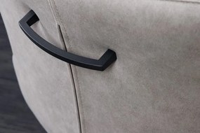 Set 2 scaune pivotante Alpine gri/ gri deschis