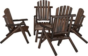 vidaXL Set mobilier de grădină, 5 piese, lemn masiv de molid