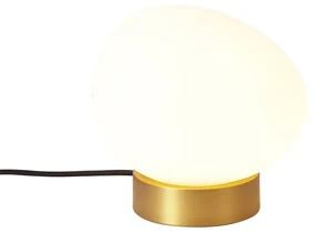 Lampă de masă de design din alamă cu sticlă opal - Sally