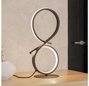 Lampă LED de masă Eglo 901269 SERPINS LED/11,4W/230V 3000K negru