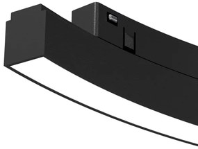 Corp de iluminat LED pentru sistem de șină MAGNETIC TRACK LED/10W/48V 3000K negru
