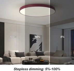 Brilagi-LED Corp de iluminat dimabil SMART pentru piscină LED/100W/230V 80 cm Wi-Fi Tuya+telecomandă burgundiu