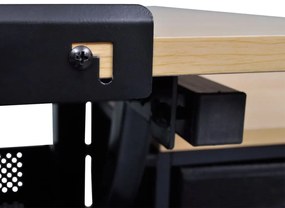 Masa de desen inclinabila, cu trei sertare si taburet