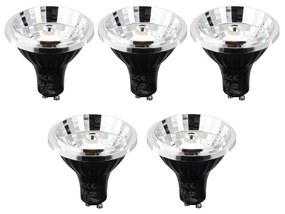 Set de 5 becuri LED GU10 cu Kelvin reglabil în 3 trepte 70mm 6W 500 lm 2200 - 3600K