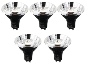 Set de 5 becuri LED GU10 cu Kelvin reglabil în 3 trepte 70mm 6W 500 lm 2200 - 3600K