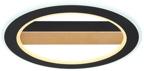 Plafoniera LED design modern Mattia negru mat
