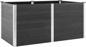 vidaXL Strat înălțat de grădină, gri, 200x100x91 cm, WPC