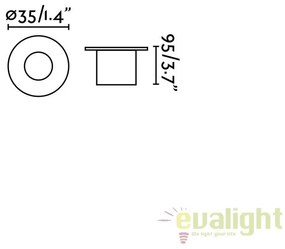 Spot LED incastrabil exterior pavaj GRUND 2W 70726