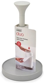 Suport vertical pentru prosoape de bucătărie din hârtie gri din plastic ø 16 cm Duo – Joseph Joseph
