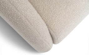 Canapea extensibilă Nubi trei locuri 140 cm cu ladă de depozitare - boucle bej deschis Quelle 03