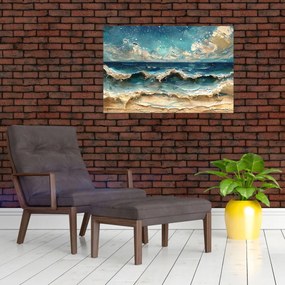 Tablou - Pictura mării (90x60 cm)