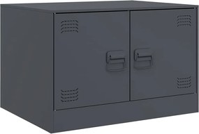 vidaXL Măsuță de cafea, antracit, 67x50x44 cm, oțel