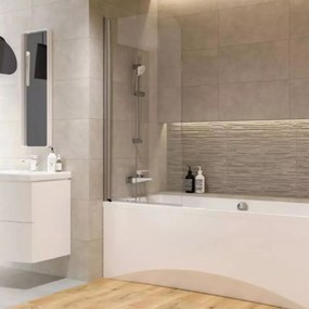 Paravan de cada pivotant Cersanit Easy New 70x140 cm sticla 5 mm crom
