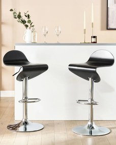 Set 2buc scaune tip bar Livza (negru). 1080971