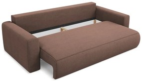 Canapea roz extensibilă/cu spațiu de depozitare 238 cm Kapua – Makamii